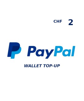 PayPal Wallet CHF 2 Top Up Key GLOBAL